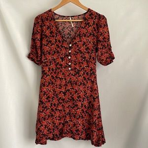 Free People Floral Mini Dress